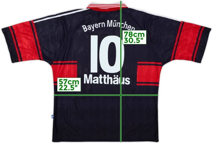 1997-99 Bayern Munich Home Shirt Matthaus #10 - 8/10 - (XL)
