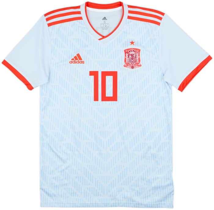 Camiseta de visitante de España 2018-19 Thiago #10 - 9/10 - (S)