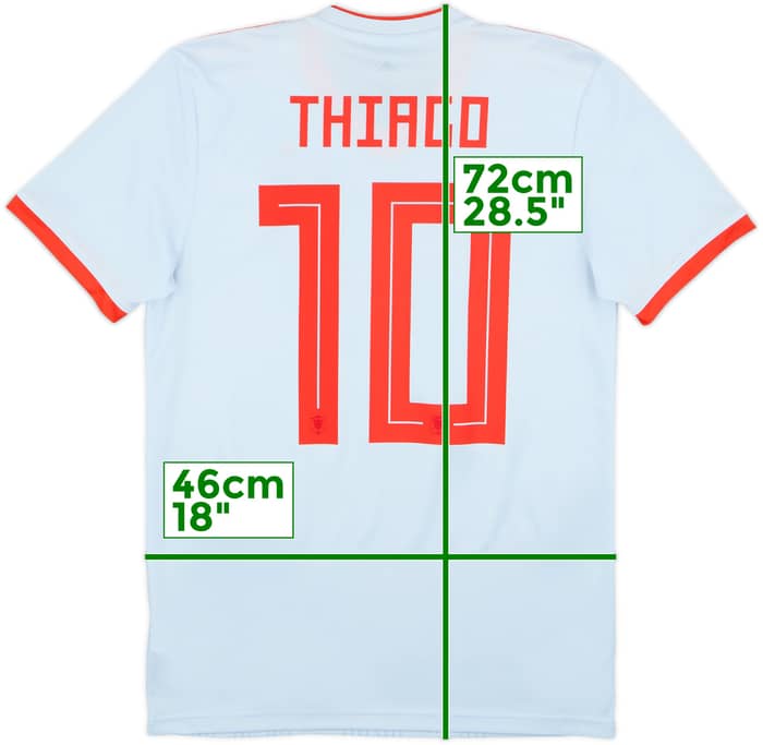Camiseta de visitante de España 2018-19 Thiago #10 - 9/10 - (S)