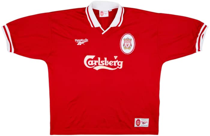 1996-98 Liverpool Home Shirt Owen #18 - 7/10 - (XL)