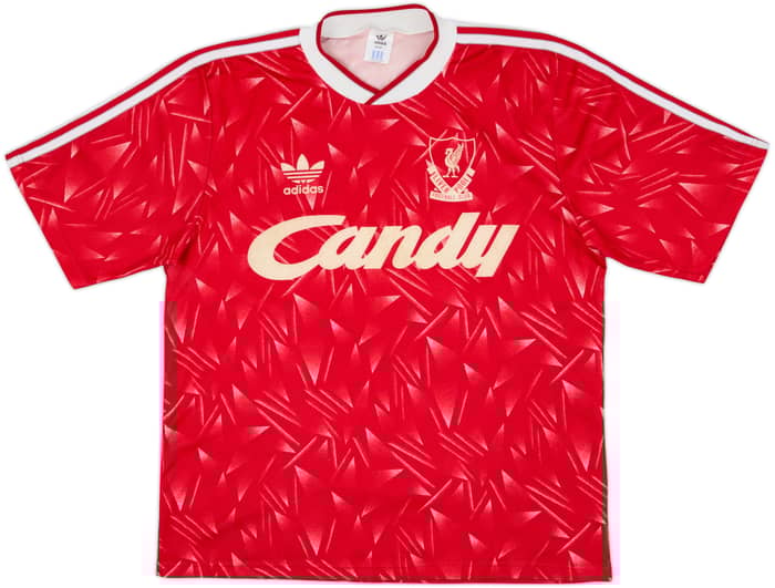 1989-91 Liverpool Camiseta Local - 8/10 - (M/L)