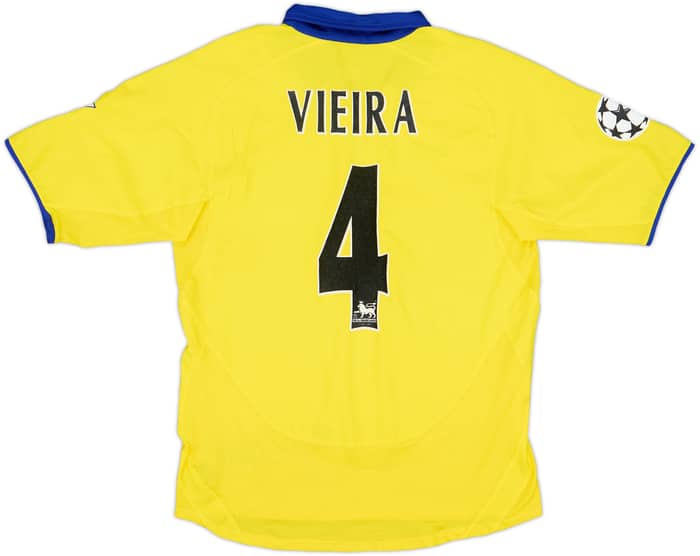 2003-05 Arsenal Away Shirt Vieira #4 - 9/10 - (S)