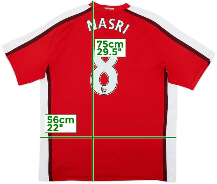 2008-10 Arsenal Home Shirt Nasri #8 - 7/10 - (L)