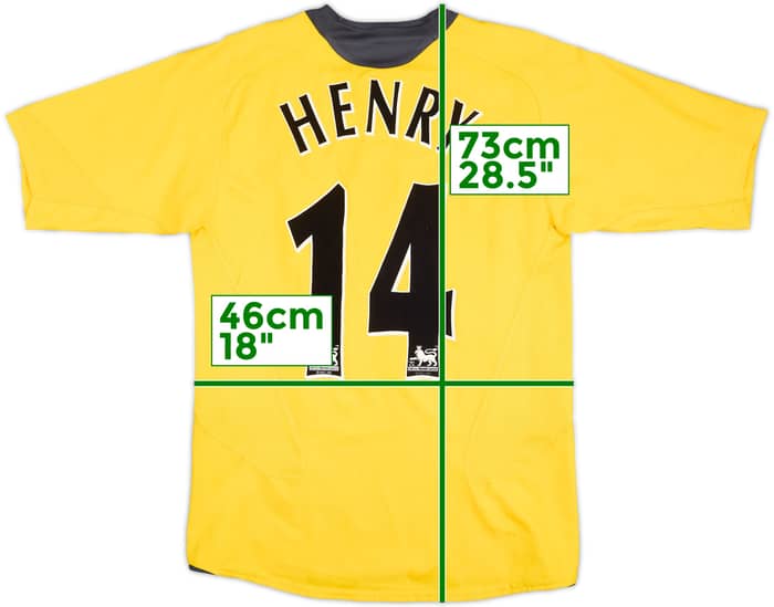 2006-07 Arsenal Away Shirt Henry #14 - 8/10 - (S)