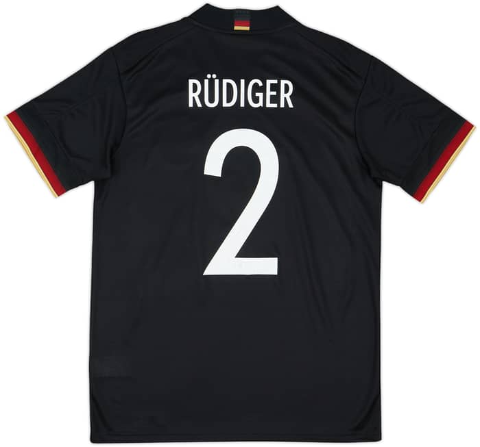 Camiseta de visitante de Alemania 2020-21 Rudiger #2 - 9/10 - (M)