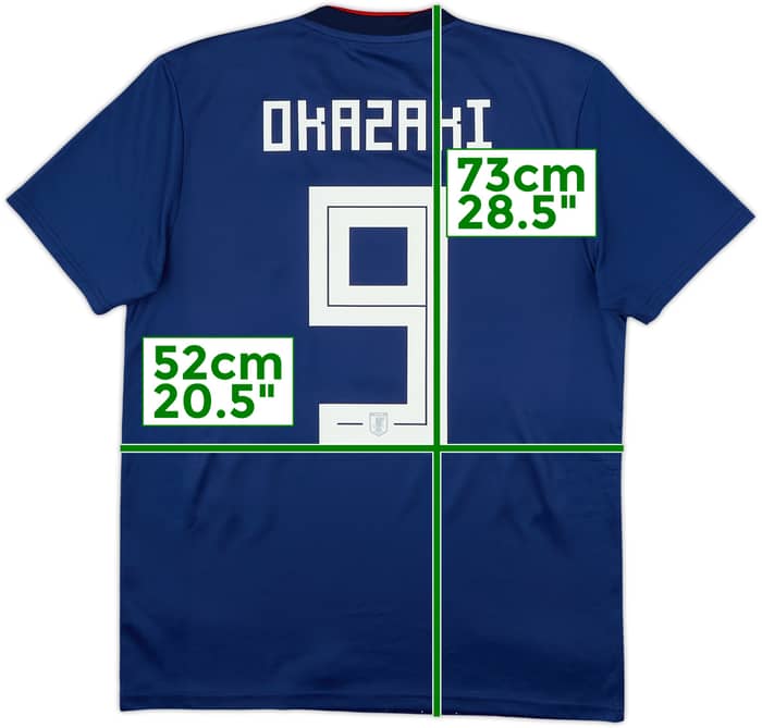 2018-19 Japan Home Shirt Okazaki #9 - 8/10 - (M)