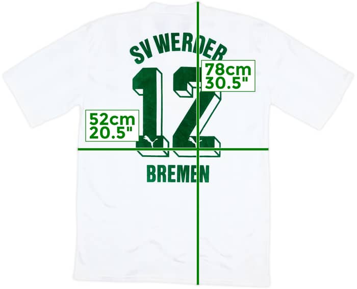 1992-93 Werder Bremen Match Issue Home Shirt #12