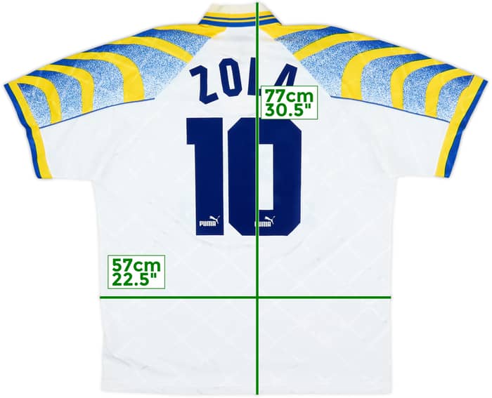 1995-97 Parma Home Shirt Zola #10 - 7/10 - (L)