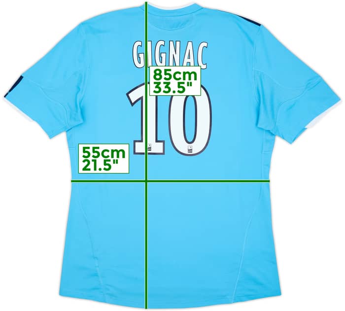 2010-11 Olympique Marseille Away Shirt Gignac #10 - 10/10 - (XL)