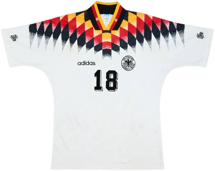 1994-96 Germany Home Shirt Klinsmann #18 - 6/10 - (M)