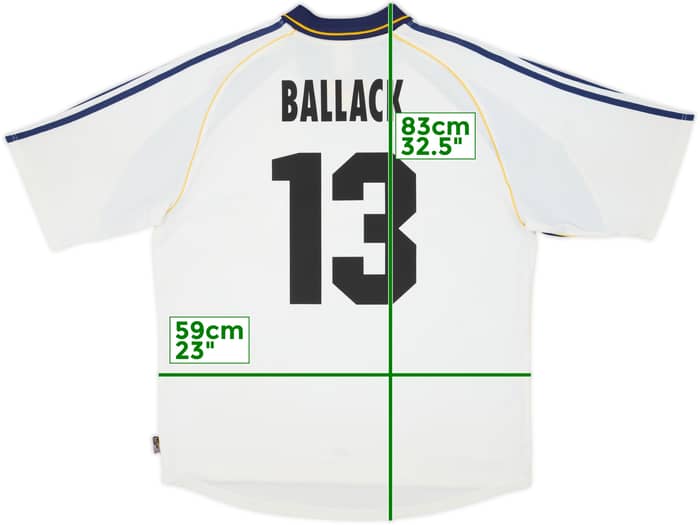 1999-00 Bayer Leverkusen Away Shirt Ballack #13 - 8/10 - (XL)