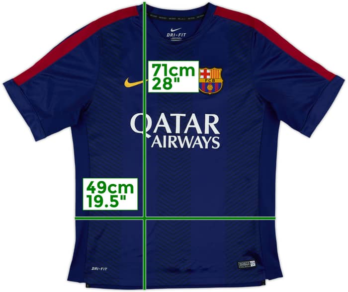 2014-15 Barcelona Nike Training Shirt - 9/10 - (L)