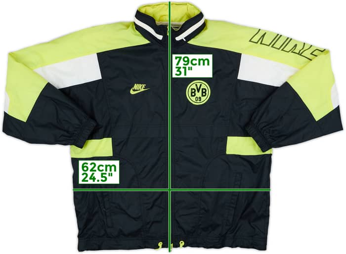 1995-96 Borussia Dortmund Nike Hooded Rain Jacket - 5/10 - (M)