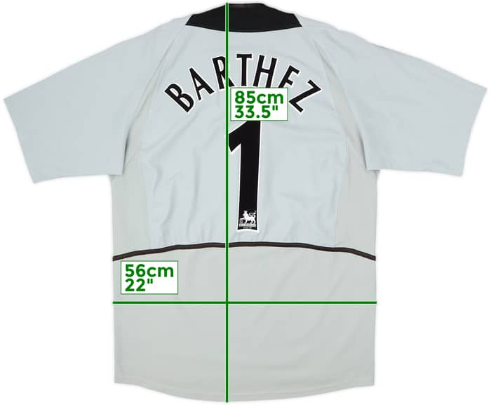 2002-04 Manchester United GK S/S Shirt Barthez #1 - 8/10 - (XL)