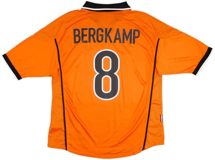 1998-00 Netherlands Home Shirt Bergkamp #8 - 8/10 - (XL)