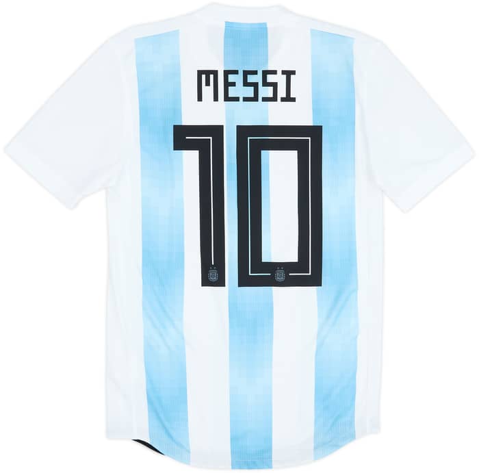 2018-19 Argentina Authentic Home Shirt Messi #10 - 8/10 - (S)