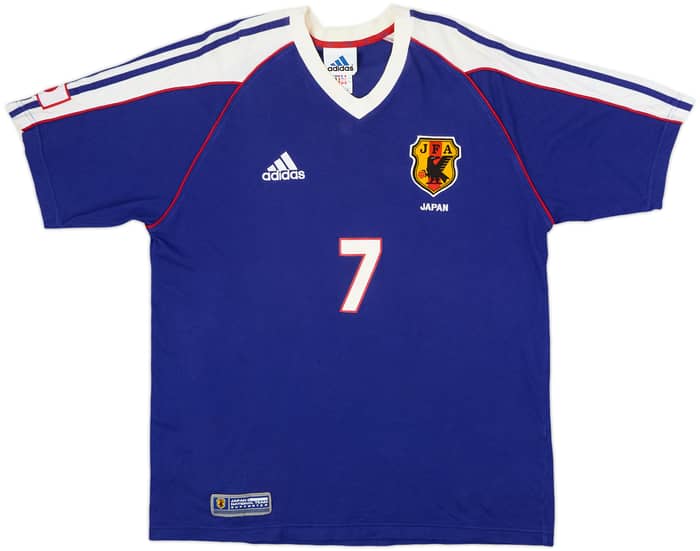 2000-01 Japan adidas Cotton Tee Nakata #7 - 8/10 - (L)