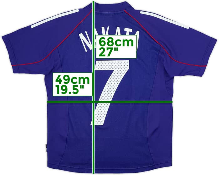2002-04 Japan Home Shirt Nakata #7 - 8/10 - (L.Boys)