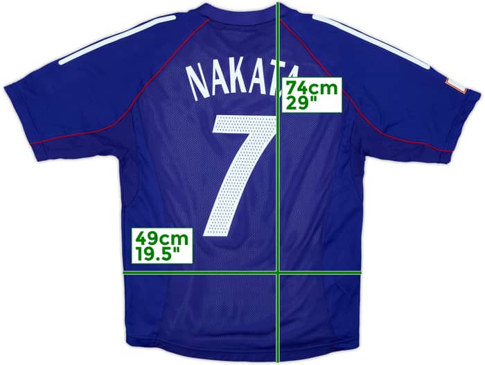2002-04 Japan Player Issue Home Shirt Nakata #7 - 8/10 - (L)