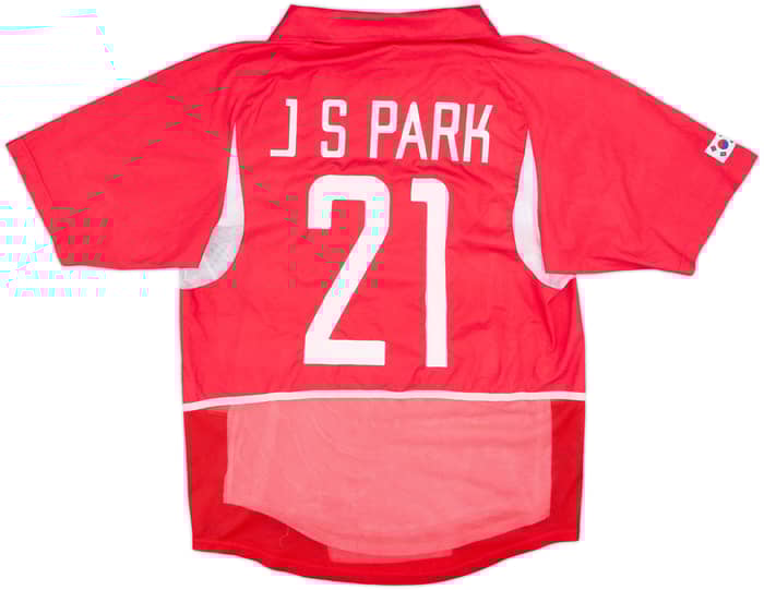 2002-03 South Korea Player Issue Home Shirt J S Park #21 - 7/10 - (M)