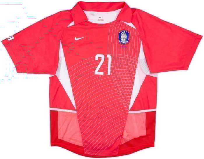 2002-03 South Korea Player Issue Home Shirt J S Park #21 - 7/10 - (M)