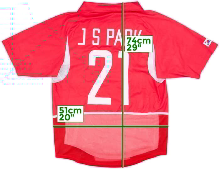 2002-03 South Korea Player Issue Home Shirt J S Park #21 - 7/10 - (M)