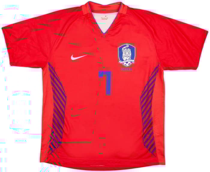 2006-08 South Korea Home Shirt Ji Sung #7 - 8/10 - (S)