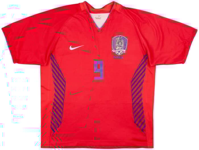2006-08 South Korea Home Shirt Junghwan #9 - 5/10 - (M)