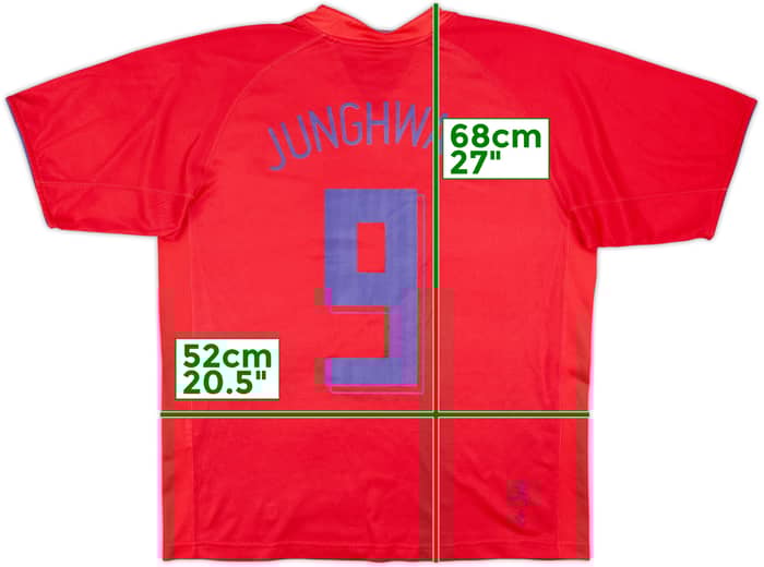 2006-08 South Korea Home Shirt Junghwan #9 - 5/10 - (M)