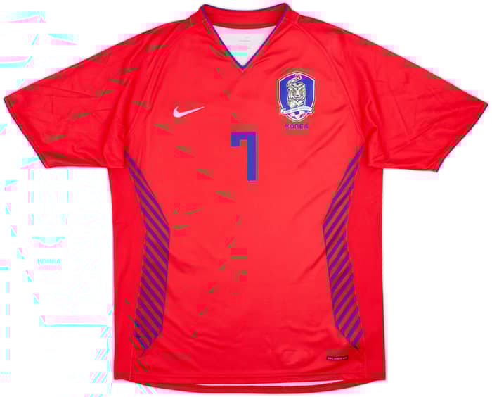 2006-08 South Korea Home Shirt Ji Sung #7 - 8/10 - (L)