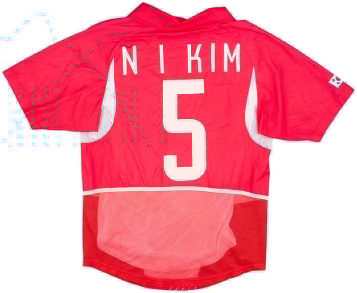2002-03 South Korea Player Issue Home Shirt N I Kim #5 - 7/10 - (S)