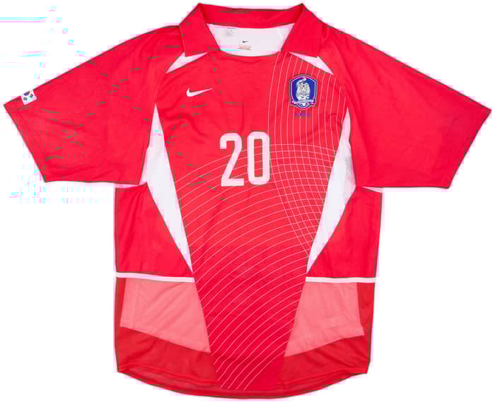 2002-03 South Korea Player Issue Home Shirt M B Hong #20 - 5/10 - (L)