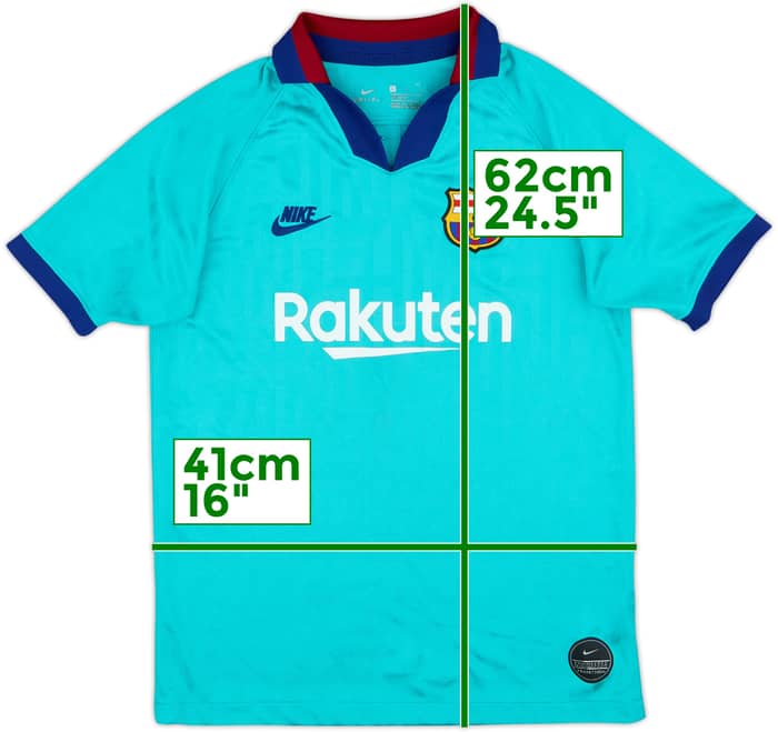 2019-20 Barcelona Third CL Shirt - 6/10 - (L.Boys)