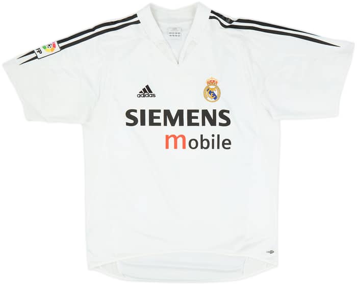 2004-05 Real Madrid Home Shirt Zidane #5 - 8/10 - (M)