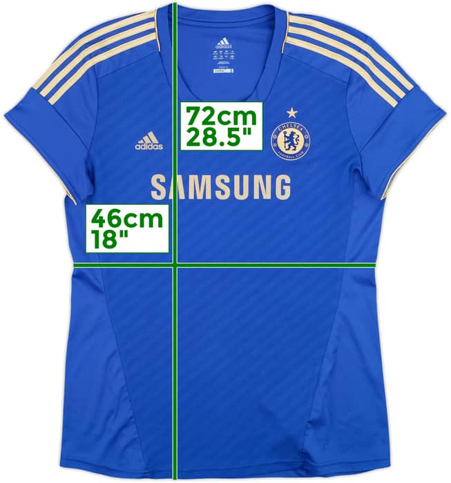 2012-13 Chelsea Home Shirt Champions of Europe #12 - 5/10 - (Women's XL)