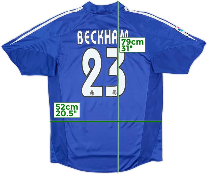 2004-05 Real Madrid Third Shirt Beckham #23 - 8/10 - (M)