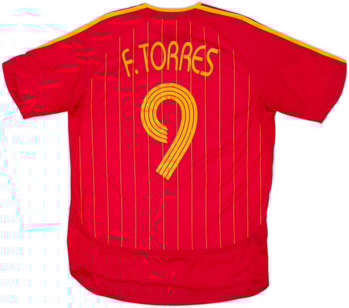 2006-08 Spain Home Shirt F.Torres #9 - 8/10 - (M)