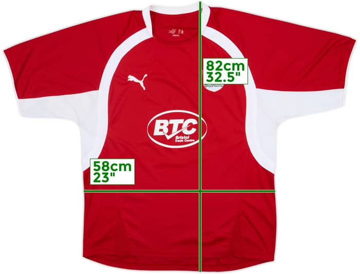 2007-08 Bristol City Home Shirt - 6/10 - (L)