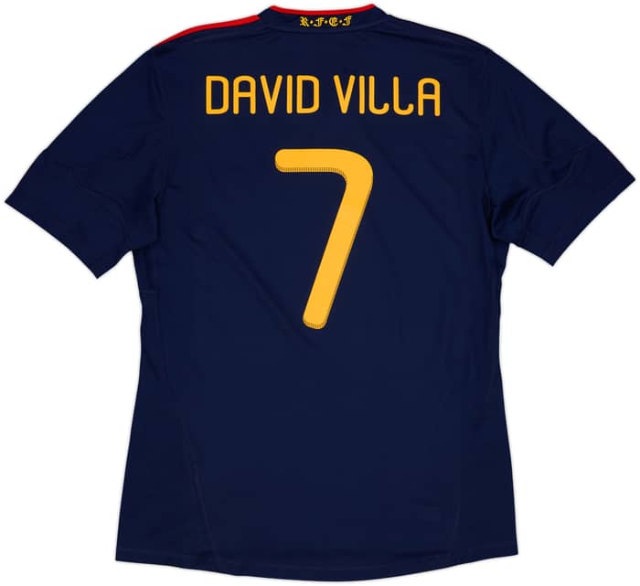 2010-11 Spain Away Shirt David Villa #7 - 10/10 - (L)