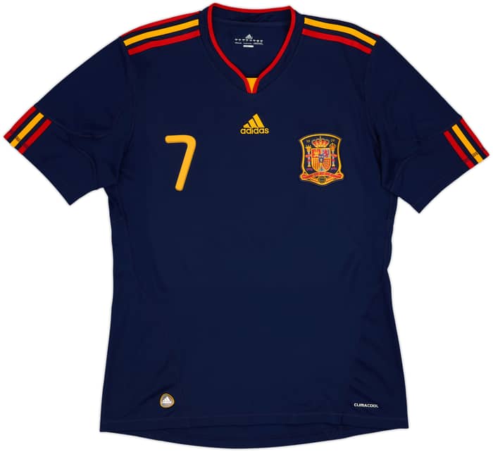 2010-11 Spain Away Shirt David Villa #7 - 10/10 - (L)