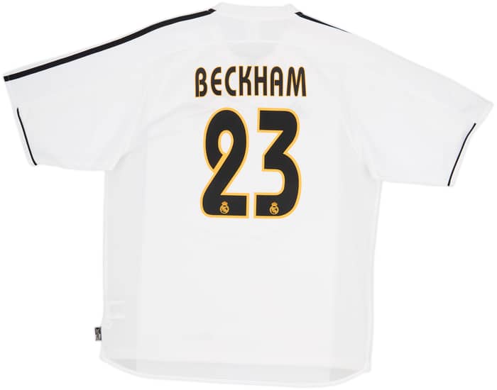2003-04 Real Madrid Home Shirt Beckham #23 - 8/10 - (L)
