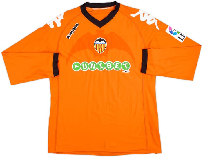 2010-11 Valencia Player Issue Away L/S Shirt Maduro #3 - 8/10 - (XL)