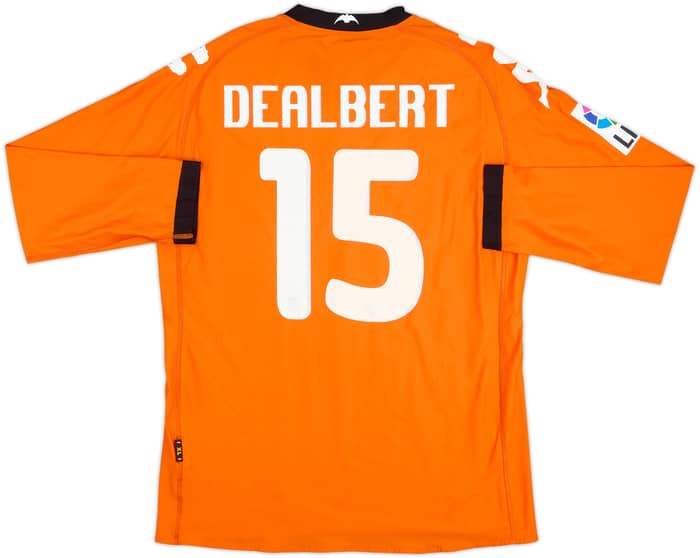 2010-11 Valencia Player Issue Away L/S Shirt Dealbert #15 - 8/10 - (XL)