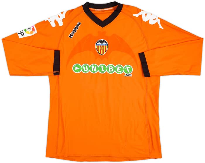 2010-11 Valencia Player Issue Away L/S Shirt Dealbert #15 - 8/10 - (XL)