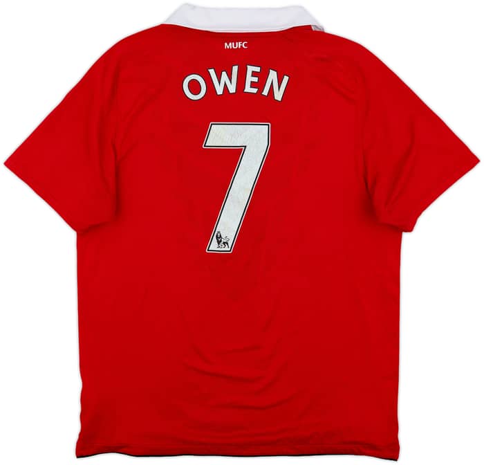 2010-11 Manchester United Home Shirt Owen #7 - 4/10 - (L)
