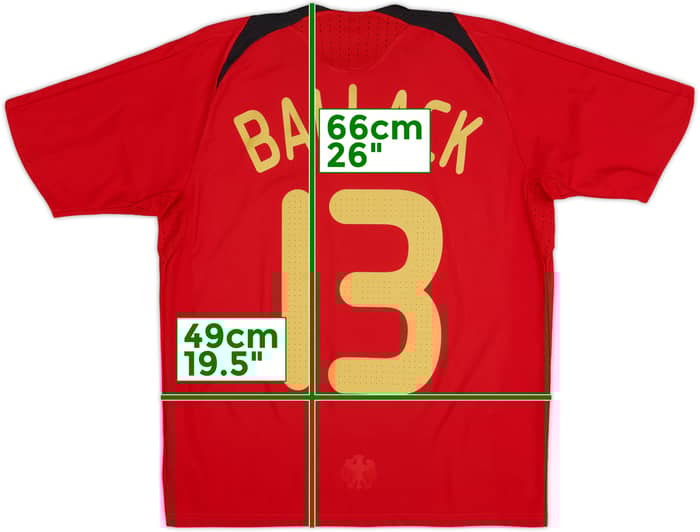 2008-09 Germany Away Shirt Ballack #13 - 8/10 - (XL.Boys)