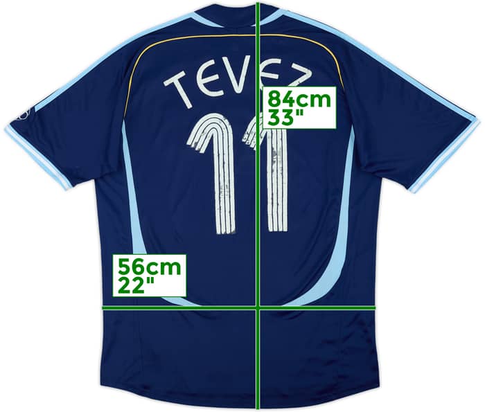 2006-07 Argentina Away Shirt Tevez #11 - 5/10 - (XL)