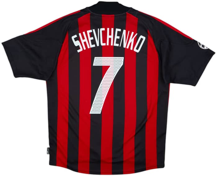 2002-03 AC Milan Home Shirt Shevchenko #7 - 7/10 - (M)