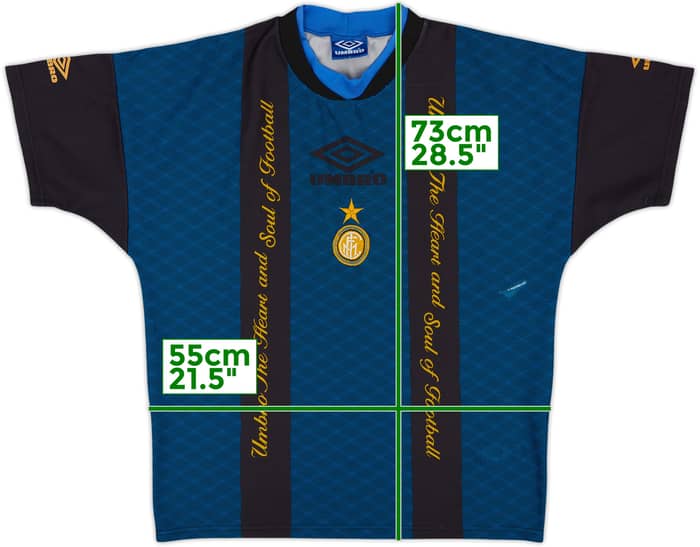 1995-96 Inter Milan Umbro Training Shirt - 5/10 - (L)