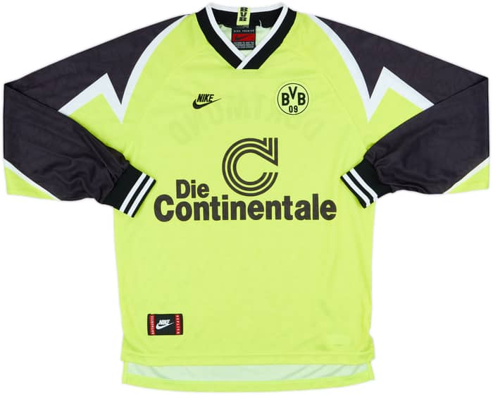 1995-96 Borussia Dortmund Home L/S Shirt - 7/10 - (M)
